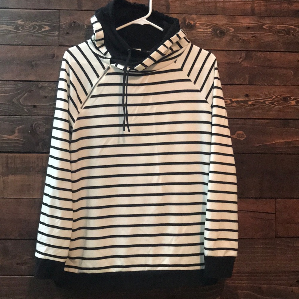 Boutique only double hooded sweatshirt